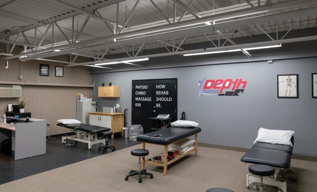 Depth physiotherapy clinic treatment space